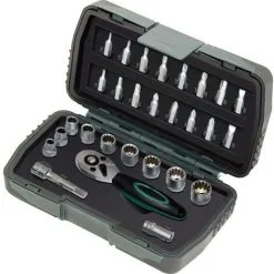 Meilleur prix ⭐ BRÜDER MANNESMANN Brüder Mannesmann Jeu De Clés à Douille 28 Pièces M29185 ❤️