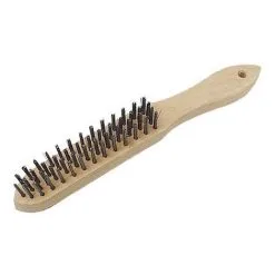 Nouveau ❤️ BROSSE EN FILS D'ACIER LAITONNÉS 4 RANGÉES BRÜDER MANNESMANN ?