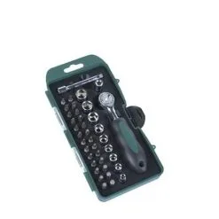 Nouveau ? BRÜDER MANNESMANN WERKZEUGE M29891 SET DE CLÉ À DOUILLES, DOUILLES ET EMBOUTS 38 PIÈCES ?