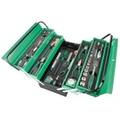 Nouveau ? BRÜDER MANNESMANN Boîte à Outils En Métal 88 Pcs Brüder Mannesmann ?