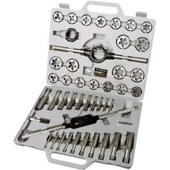 Promo ✨ BRÜDER MANNESMANN Brüder Mannesmann M53245 Kit De Taraudage 45 Pièces Métrique M6, M8, M10, M12, M14, M16, M18, M20, M22, M24 ?