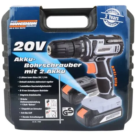 Nouveau ? BRÜDER MANNESMANN Tournevis Sans Fil 2x20 V 1,5 Ah Brüder Mannesmann ? 4 Nouveau ? BRÜDER MANNESMANN Tournevis Sans Fil 2x20 V 1,5 Ah Brüder Mannesmann ? – Image 4