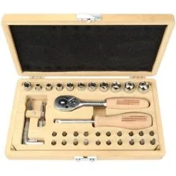 Bon marché ? BRÜDER MANNESMANN Ensemble De Douilles 41 Pcs Bambou Brüder Mannesmann ?